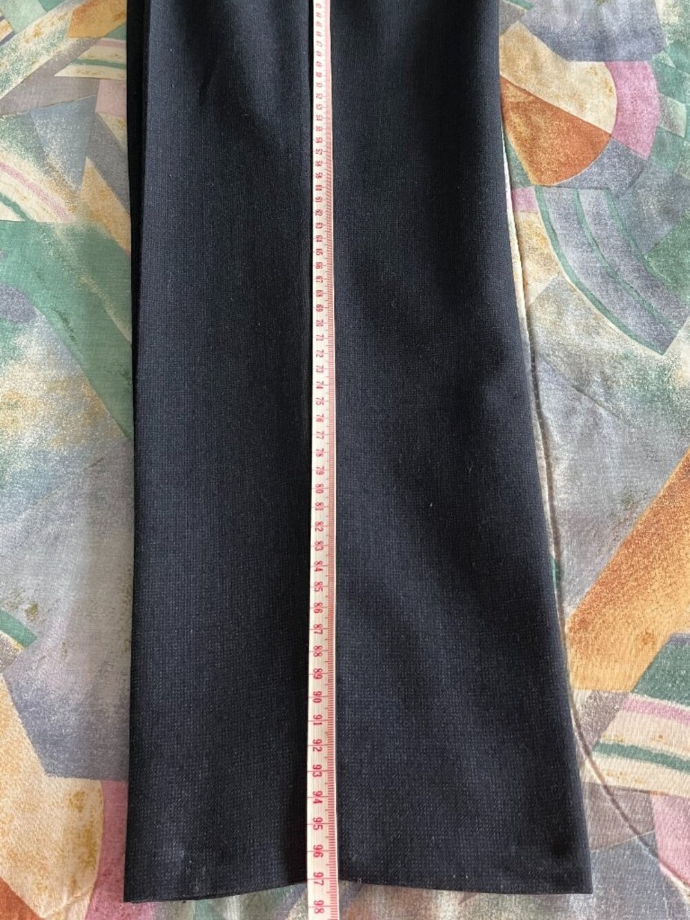 Vintage Charcoal Grey Pleated Suit Pants High Waisted Wool Blend Pants W28 L38